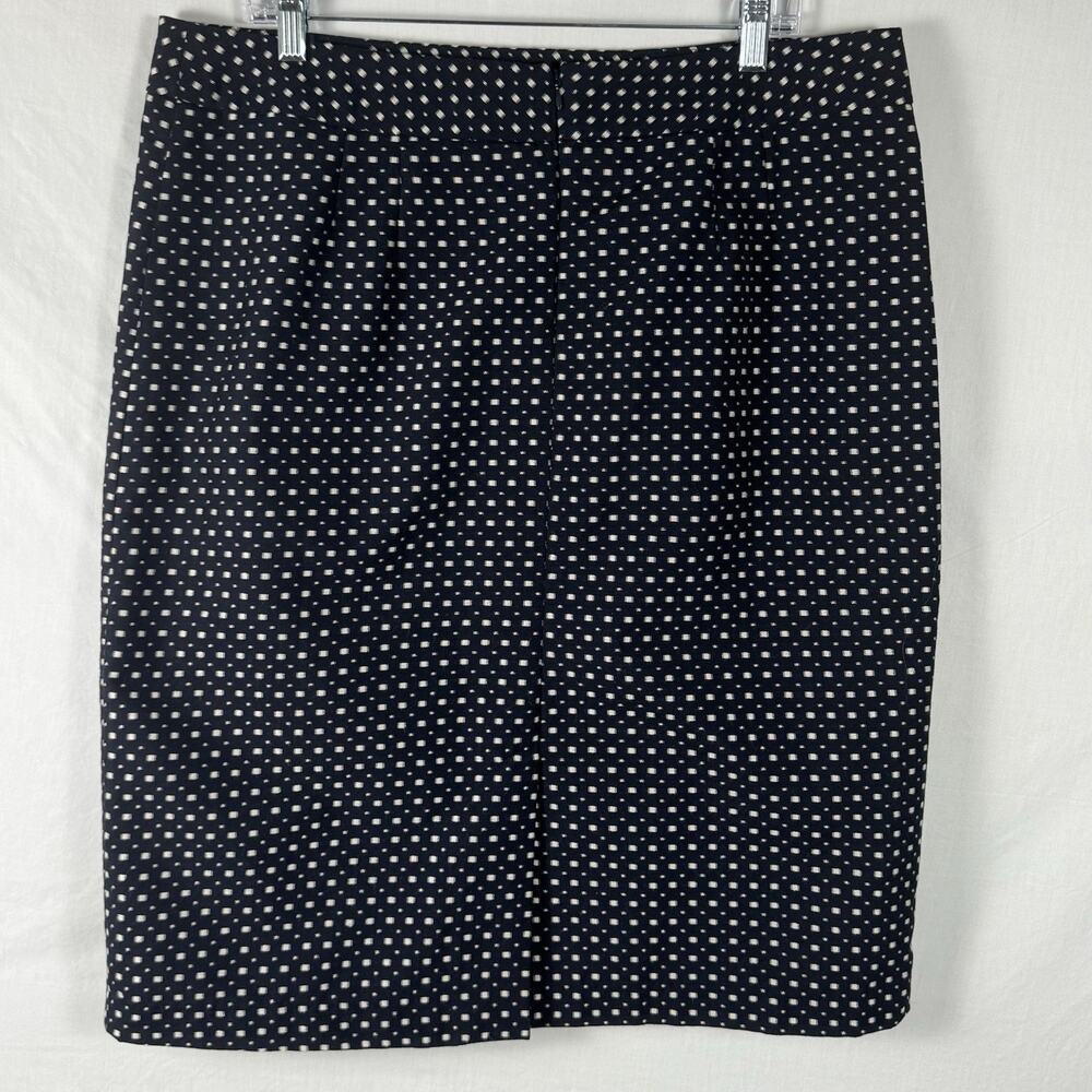 Coldwater Creek Skirt - Navy & White Polka dot, Lined Size 16, Business, Work - Picture 3 of 4